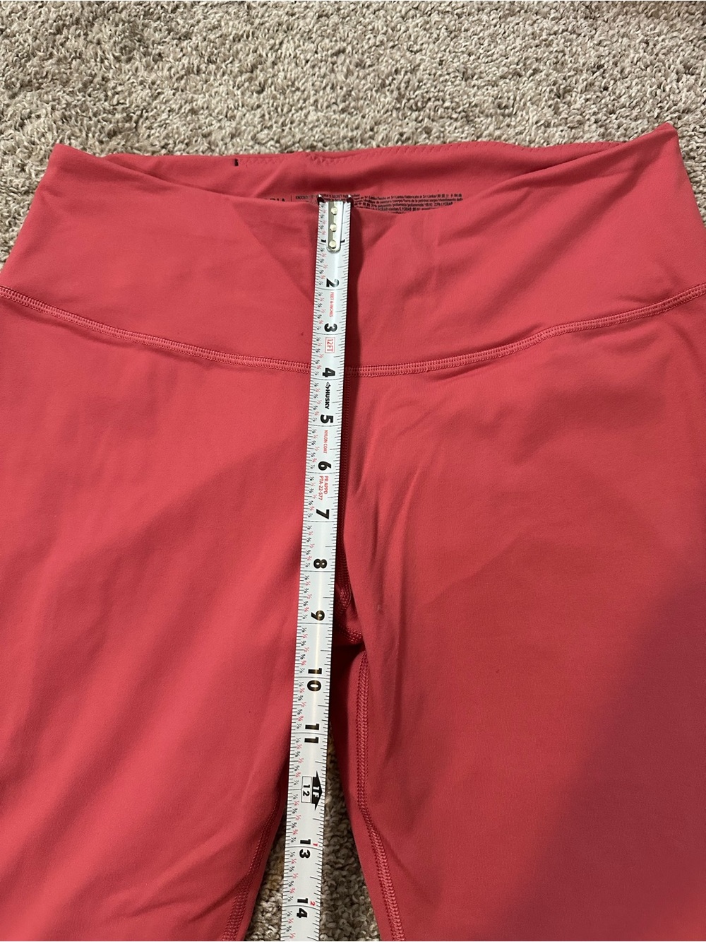 Victoria Secret the Knockout Coral Pink Criss Cross Leggings Size Large - Picture 9 of 13
